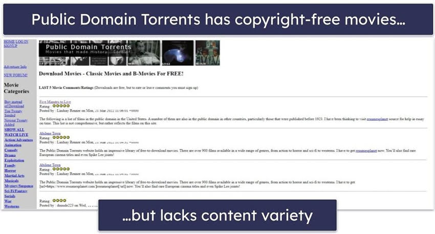 Public Domain Torrents