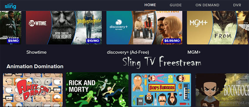 Sling TV Freestream 